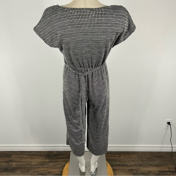 Caution To The Wind Monochrome Checkered Jumpsuit - Picture 3 of 10